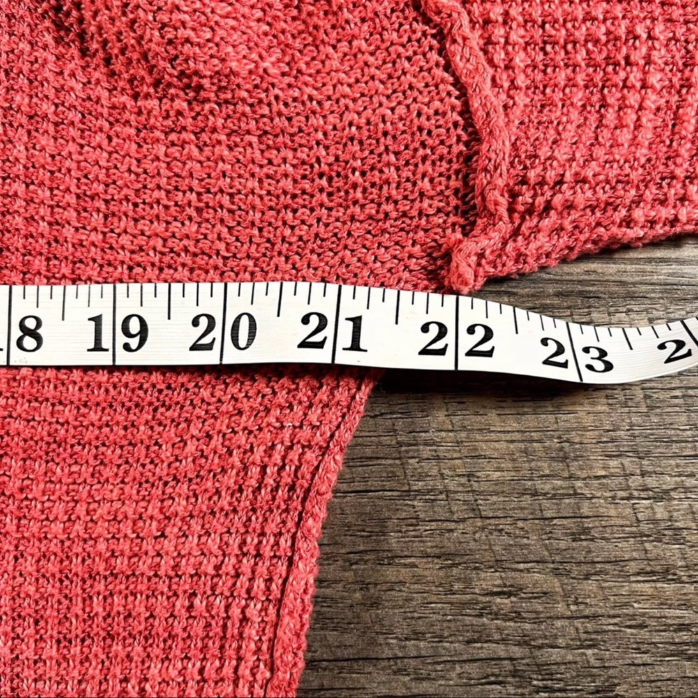 MOTH ANTHROPOLOGIE Sweater Womens X-Small Coral Bolinas Uptown Lightweight Top - Picture 8 of 10